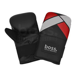 Mitaines de boxe en cuir absorbant les chocs, rembourrage profilé, intérieur confortable, zone de poignet renforcée, fermeture auto-agrippante réglable - Product Image 3