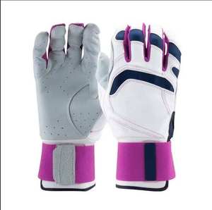 Gants de frappeur de baseball/softball tendance en cuir, personnalisables avec logo, manchette intégrale, ambidextres, respirants, qualité supérieure – Vente en gros - Product Image 4