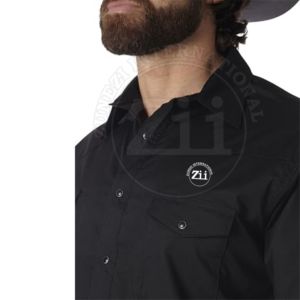 Chemises FRC résistantes aux flammes pour hommes, légères, 6,5 oz, à carreaux, boutonnées, résistantes aux flammes, 100 % coton, pour le soudage - Product Image 5