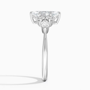 Anillo de Boda BOJ Ring 043 con Corte Marquise, Plata 925, Diamante Luxe Nadia y Baño de Rodio, 2ct, Color D, VVS1, Moissanita, Certificado GRA - Product Image 3
