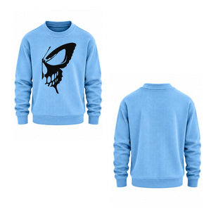 Men Waffle Knit Sweatshirt Casual Crew Neck Long Sleeve <b>Thermal</b> Textured Pullover Custom OEM Fashion <b>Top</b> Manufacturer Sportswear - Product Image 4