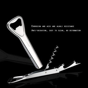 Luxury Silver Chrome Metal Bottle Opener Features Ergonomic Solid Grip Handle Elegant Minimalist Modern Premium <b>Bar</b> <b>Tool</b> - Product Image 6