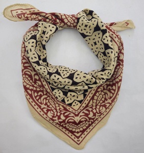 Pañuelo de algodón con estampado floral para playa, pañuelo para el pelo, pañuelo para la cabeza estilo bohemio, pañuelo indio estampado a mano, pañuelo ligero para el cuello, ideal para vacaciones de verano. - Product Image 6