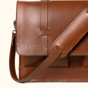 Modern Leather Laptop Bag Durable And Lightweight Design Ideal For Professionals Office Use And Travel Carry Needs - Product Image 4