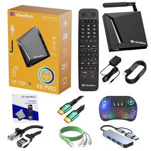2026 vSeeBox V6 <span class=keywords><strong>Pro</strong></span> Nouvelle <span class=keywords><strong>Box</strong></span> 4GB+32GB Commande Vocale Pack Cadeau Gratuit - Product Image 1