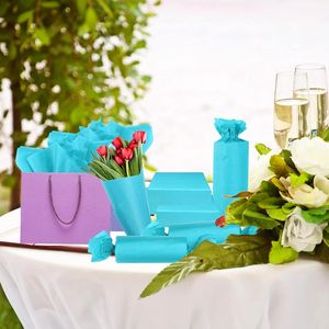 100 Fogli di Carta Velina Turchese 14 X 20 Pollici, Carta da Regalo per Matrimoni, Compleanni, Fai-da-Te, Festival e Decorazioni per Feste - Product Image 1