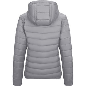 Chaqueta Acolchada de Lona Transpirable de Color Sólido con Forro de Nailon, Diseño Nuevo, Alta Calidad, Hecha a Medida para Mujer - Product Image 5
