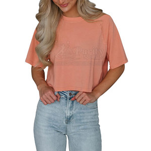 Camisetas Cortas Casuales de Buena Calidad, Último Diseño 2026, Camiseta Corta para Mujer Hecha en Pakistán - Product Image 4