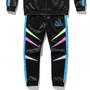 Ensemble de survêtement compressif en tissu recyclé écologique pour hommes, vêtements de sport durables, ensemble de gym de haute qualité, vêtements personnalisés avec logo - Product Image 2