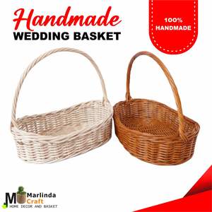 Cesta de Mimbre Artesanal para Boda - Product Image 1