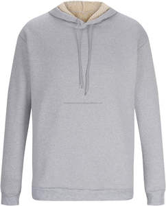 Haute qualité hommes polaire à capuche décontracté Sherpa pull cordon épais chaud poids lourd sweat à capuche vêtements d'hiver - Product Image 3