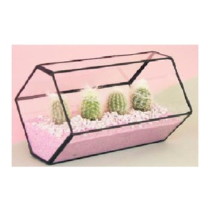 Luxurious Gifting Geometric Crystal Glass Terrarium Lantern Art Decor Eco-Friendly Tabletop <b>Vase</b> for Home Office & Gift Use - Product Image 5