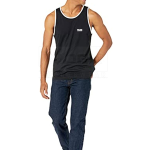 Camiseta sin mangas de algodón/fibra de bambú transpirable para hombre, ropa deportiva de verano para gimnasio. - Product Image 6