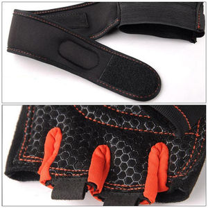 Gants de cyclisme pour hommes, gants de sport à demi-doigts, avec coussinets en gel antidérapants, gants de cyclisme sur route - Product Image 6