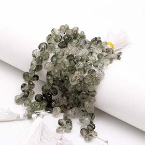 ลูกปัดเปลือกหอยแกะสลักสีดำรูไทล์ธรรมชาติ เจาะด้านข้าง ขนาด 9-10 มม. ลูกปัดรูไทล์สีดำแกะสลักด้วยมือ สำหรับทำเครื่องประดับ ขายส่ง - Product Image 4