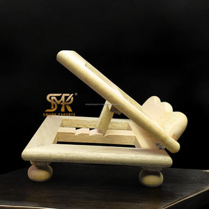 ที่ตั้งหนังสือไม้อเนกประสงค์ปรับได้พับเก็บได้เหมาะสำหรับใช้ในห้องสมุดบ้านหรือโต๊ะทำงาน - Product Image 2