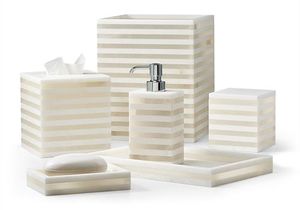 Premium Quality MDF Boards Bathroom <b>Set</b> of 5Pcs With MOP Inlay Design For Home <b>Soap</b> Dispenser Tooth Brush Holder At Best Price - Product Image 5