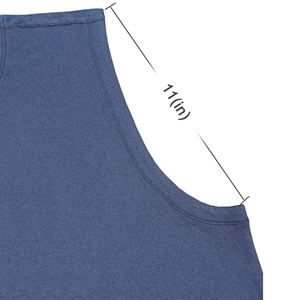 Camisetas sin mangas transpirables y económicas para hombre, de punto acanalado, estilo casual de verano, ajuste slim, camisola, compra al por mayor, logotipo personalizado, yoga - Product Image 5