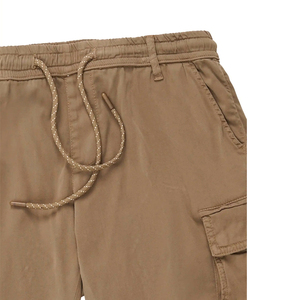 Shorts de jogging mi-longs personnalisables pour hommes, en polyester/coton tricoté, écologiques, style streetwear, taille mi-haute avec cordon de serrage, couleur unie - Product Image 2
