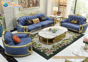 Juego de Sofás de Madera de Teca con Acabado de Alto Brillo, Diseño Moderno para Sala de Estar - Product Image 3