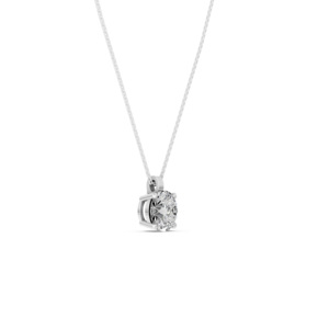 Collar de Plata 925 con Diamante de Laboratorio, Certificado IGI, Fabricante de Joyería Fina Ética, Venta al por Mayor, RJC OEM ODM NK706517 - Product Image 2