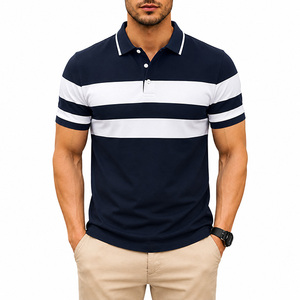 Camiseta Personalizada con Estampado Sublimado Frontal, de Manga Corta a Rayas, Transpirable, de Secado Rápido, Tejida, 100% Poliéster, Unisex, para Adultos - Product Image 6