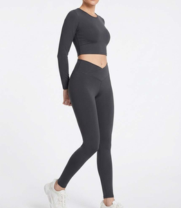 Leggings de Yoga de Cintura Alta Personalizados para Mujer, para Ejercicio, Gimnasio, Fitness AND1, Forro Polar Estándar, Ecológicos, de Secado Rápido, Marca Privada - Product Image 1