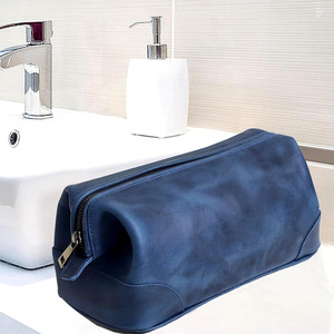 Premium Luxury leather Toiletry Bag travel accessories organizer with spacious interior and durable zipper closure in low price - Product Image 3