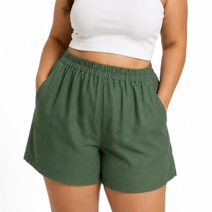 Shorts d'été multicolores personnalisés pour femmes, en coton lavé doux 100%, unisexes, pour dormir, shorts chauds - Product Image 4