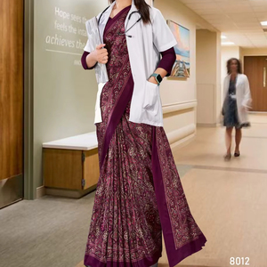 Crepe Corporate <b>Silk</b> Saree Digital Print - Product Image 1