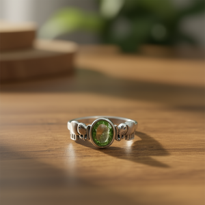 2.7 Grams Fine <b>Peridot</b> <b>Ring</b> - Product Image 3