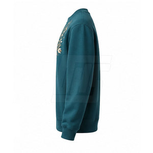 Sweat-shirts brodés pour hommes, col rond classique uni, pull en polaire chaud, style streetwear confortable, vêtements décontractés pour l'automne et l'hiver - Product Image 3