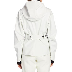 Veste coupe-vent à capuche légère et chaude pour femme, fabriquée en usine, respirante, avec fermeture éclair et design imprimé, idéale pour la randonnée et la course à pied - Product Image 3