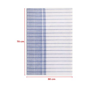 Essuie-tout de cuisine à rayures teintes, 100% coton, super absorbant, rayures blanches et bleues, chiffon de nettoyage - Product Image 5
