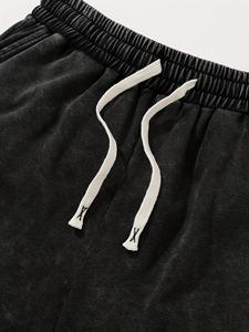 Conjunto de Camiseta y Pantalones Cortos de Verano para Hombre, 100% Algodón, Estampado, Manga Corta, Transpirable, Casual, con Ribete en Contraste - Product Image 2