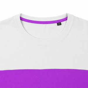 เสื้อยืดแขนสั้นผู้ชายสีฟ้าอ่อน ผ้าฝ้าย 100% น้ำหนัก 180 กรัม เป็นมิตรกับสิ่งแวดล้อม คอเฮนลีย์ ทรงปกติ สวมใส่สบาย สีพื้น - Product Image 5