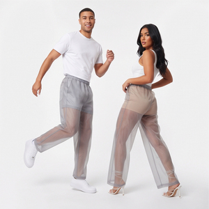 Pantalon transparent unisexe style décontracté sexy en maille fine, idéal pour le pyjama, l'été, séchage rapide, ou la natation - Product Image 5