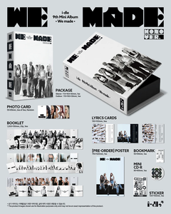 I-dle a réalisé son 9ème mini-album [Mono Ver.]. Mini CD Accordéon avec Photocard et Autocollant Marque-page (Gimme Dat Love) K-Pop Coréen - Product Image 2