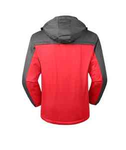 Chaqueta de Invierno para Hombre, a Prueba de Viento y Agua, con Forro Polar, Bolsillos y Cuello Alto, Chaqueta con Capucha para Esquí - Product Image 4