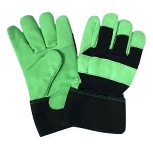 Gants de travail confortables en cuir grainé de vachette, renforcés, protection douce pour les mains, pour la construction, vêtements de sécurité réfléchissants - Product Image 6