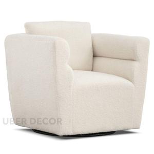 Celisse Classique Large Siège Boucle Rembourré 360 Rotatif Heavy Duty 10kg Bras Barrel Chaise pour le Salon - Product Image 6