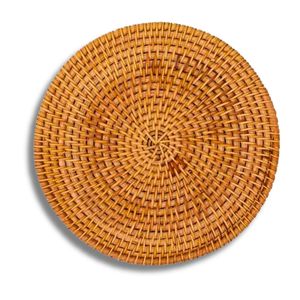 Hot Trend WOVEN RATTAN CHARGER PLATE PLACEMATS Handmade Wall Hanging and Dining <b>Table</b> <b>Protector</b> - Product Image 1