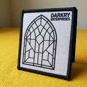 Custom Machine Embroidery <b>Patch</b> Iron <b>On</b> Cathedral Window Crest <b>Patches</b> for Clothing Biker Jacket Back Applique <b>Sew</b> <b>On</b> Badge DIY - Product Image 1