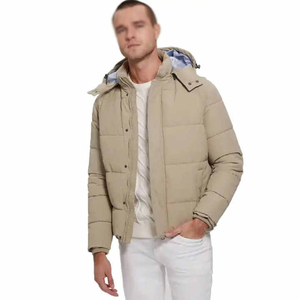 Veste matelassée pour homme, automne, haute qualité, épaisse, chaude, patchwork, col montant, logo personnalisé, fabricant OEM - Product Image 3