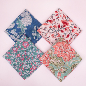 Bandana en coton imprimé à la main, 21x21 pouces, motif personnalisé, fabricant OEM pour acheteurs mondiaux - Product Image 4