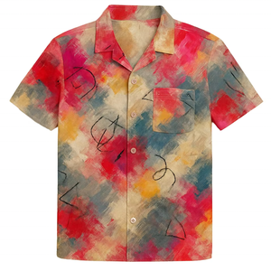 Chemise hawaïenne Aloha pour homme à manches courtes, boutonnée, imprimé numérique personnalisé, tendance décontractée pour l'été - Product Image 2