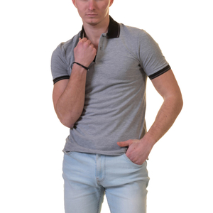Men polo <b>shirt</b> cotton short sleeve <b>collared</b> <b>t</b>-<b>shirt</b> breathable summer wear slim fit stylish daily outfit smart casual clothing - Product Image 1