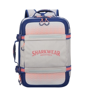 Sac à dos pour ordinateur portable grande capacité avec fermeture éclair et multiples poches, en jean tricoté et néoprène – Offre Spéciale Premium - Product Image 5