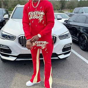 Survêtement Homme Automne Oversize en Coton avec Logo Sérigraphié Personnalisé Shattered Streetwear à Manches Longues - Product Image 5