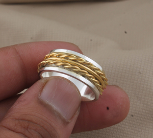 Bague de luxe en argent sterling 925, anneau uni poli de haute qualité, bague statement, vente en gros, bague minimaliste unisexe en argent - Product Image 4